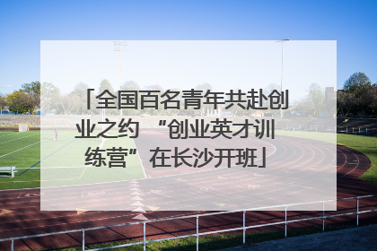 全国百名青年共赴创业之约 “创业英才训练营”在长沙开班