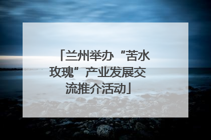 兰州举办“苦水玫瑰”产业发展交流推介活动