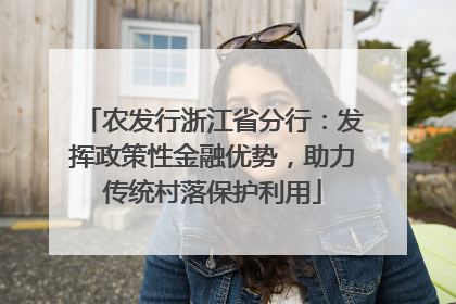农发行浙江省分行：发挥政策性金融优势，助力传统村落保护利用