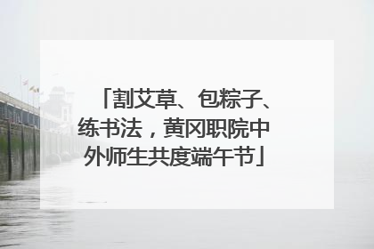 割艾草、包粽子、练书法，黄冈职院中外师生共度端午节