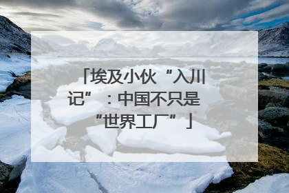 埃及小伙“入川记”：中国不只是“世界工厂”