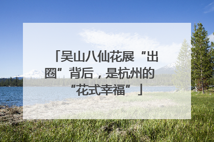 吴山八仙花展“出圈”背后，是杭州的“花式幸福”