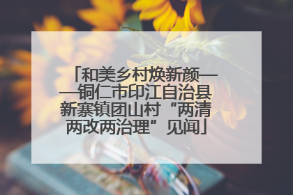 和美乡村焕新颜——铜仁市印江自治县新寨镇团山村“两清两改两治理”见闻