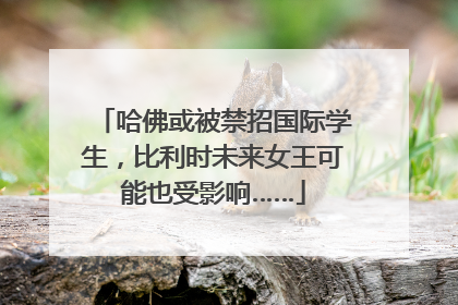 哈佛或被禁招国际学生，比利时未来女王可能也受影响……