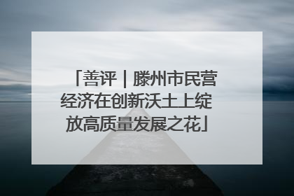 善评｜滕州市民营经济在创新沃土上绽放高质量发展之花