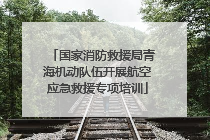 国家消防救援局青海机动队伍开展航空应急救援专项培训