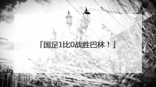 国足1比0战胜巴林！