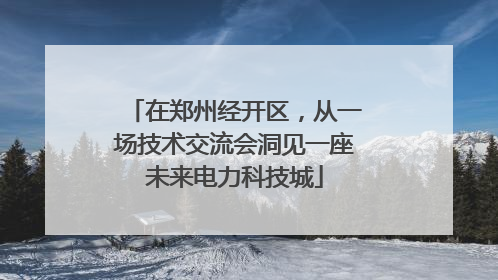 在郑州经开区，从一场技术交流会洞见一座未来电力科技城