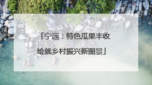 宁远：特色瓜果丰收绘就乡村振兴新图景