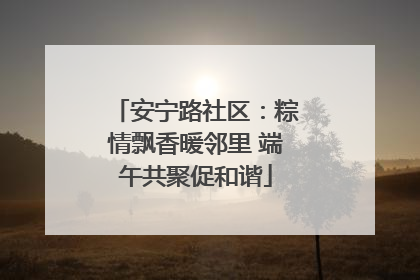 安宁路社区：粽情飘香暖邻里 端午共聚促和谐