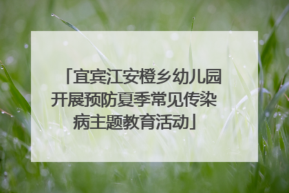 宜宾江安橙乡幼儿园开展预防夏季常见传染病主题教育活动