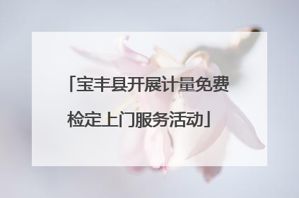 宝丰县开展计量免费检定上门服务活动