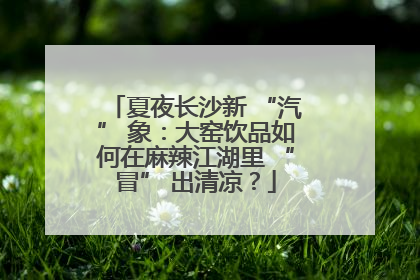夏夜长沙新 “汽” 象：大窑饮品如何在麻辣江湖里 “冒” 出清凉？