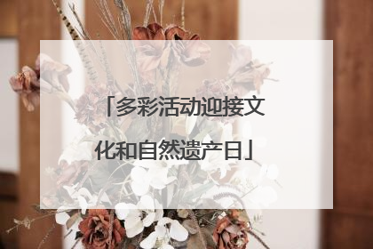多彩活动迎接文化和自然遗产日