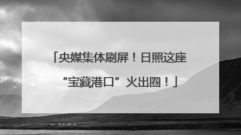 央媒集体刷屏！日照这座“宝藏港口”火出圈！