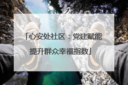 心安处社区：党建赋能 提升群众幸福指数