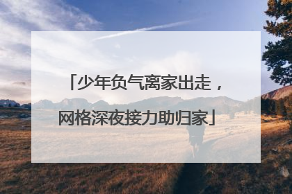 少年负气离家出走，网格深夜接力助归家