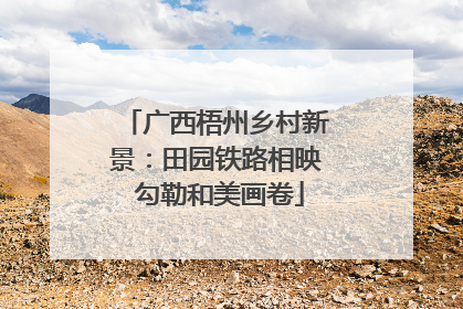 广西梧州乡村新景：田园铁路相映 勾勒和美画卷