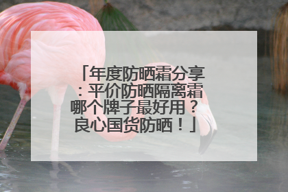 年度防晒霜分享：平价防晒隔离霜哪个牌子最好用？良心国货防晒！