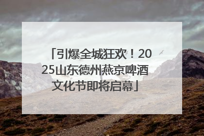 引爆全城狂欢！2025山东德州燕京啤酒文化节即将启幕