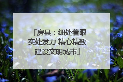 房县：细处着眼 实处发力 精心精致建设文明城市