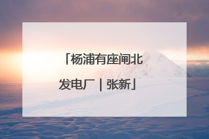 杨浦有座闸北发电厂｜张新