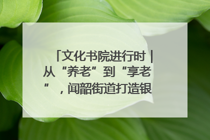 文化书院进行时｜从“养老”到“享老”，闻韶街道打造银龄幸福新图景