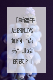 新疆午后的阳光如何“点亮”北京的夜？