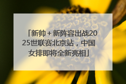 新帅＋新阵容出战2025世联赛北京站，中国女排即将全新亮相