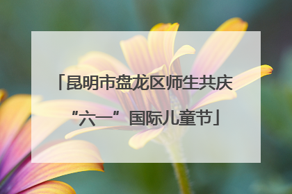 昆明市盘龙区师生共庆“六一”国际儿童节