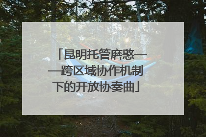 昆明托管磨憨——跨区域协作机制下的开放协奏曲