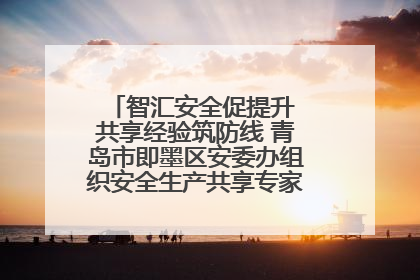 智汇安全促提升 共享经验筑防线 青岛市即墨区安委办组织安全生产共享专家现场观摩学习活动