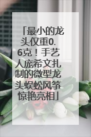 最小的龙头仅重0.6克！手艺人庞希文扎制的微型龙头蜈蚣风筝惊艳亮相