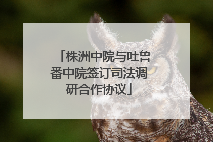 株洲中院与吐鲁番中院签订司法调研合作协议