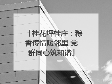 桂花坪桂庄：粽香传情暖邻里 党群同心筑和谐