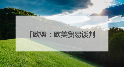 欧盟：欧美贸易谈判前景面临不确定性