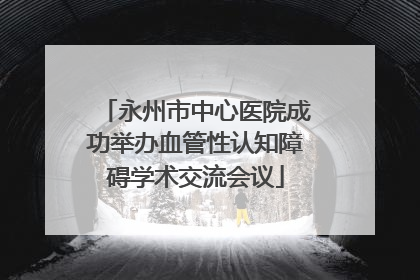 永州市中心医院成功举办血管性认知障碍学术交流会议