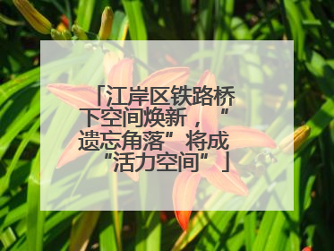 江岸区铁路桥下空间焕新，“遗忘角落”将成“活力空间”