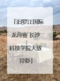汨罗江国际龙舟赛 长沙科技学院大放异彩