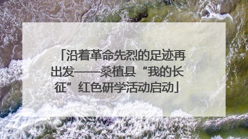 沿着革命先烈的足迹再出发——桑植县“我的长征”红色研学活动启动