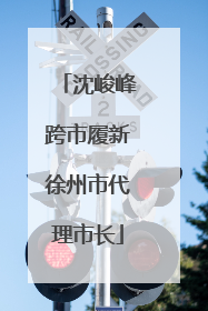 沈峻峰跨市履新徐州市代理市长
