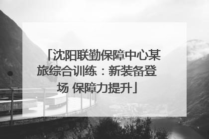 沈阳联勤保障中心某旅综合训练：新装备登场 保障力提升