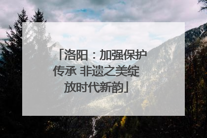 洛阳：加强保护传承 非遗之美绽放时代新韵