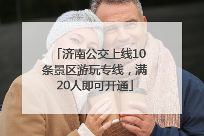 济南公交上线10条景区游玩专线，满20人即可开通
