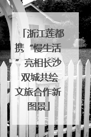 浙江莲都携“慢生活”亮相长沙 双城共绘文旅合作新图景