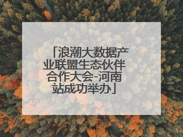 浪潮大数据产业联盟生态伙伴合作大会-河南站成功举办
