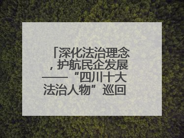 深化法治理念，护航民企发展——“四川十大法治人物”巡回宣讲走进宜宾
