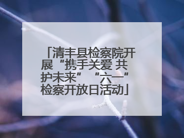 清丰县检察院开展“携手关爱 共护未来”“六一”检察开放日活动