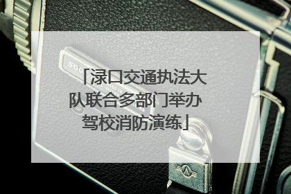 渌口交通执法大队联合多部门举办驾校消防演练