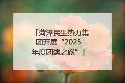 菏泽民生热力集团开展“2025年度团建之旅”